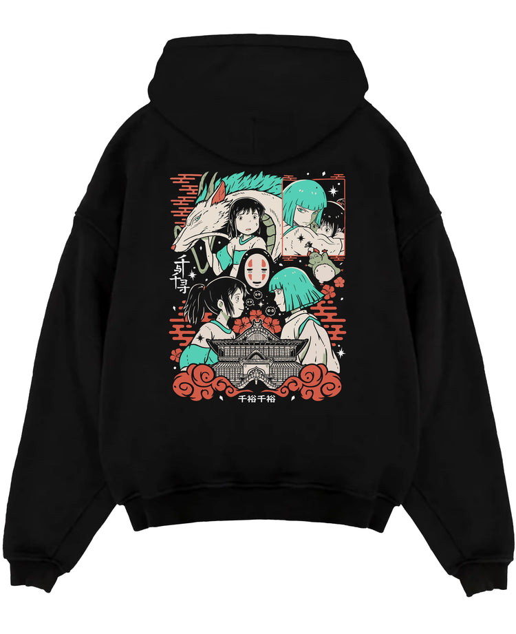Chihiro & Haku Studio Ghibli Spirited Away Anime Hoodie