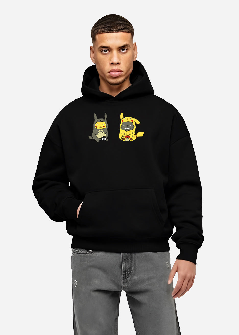 Pikachu Pokémon x My Neighbour Totoro Studio Ghibli Hoodie
