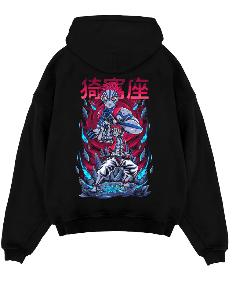 Akaza Upper Rank Demon Slayer Kimetsu no Yaiba Anime Hoodie