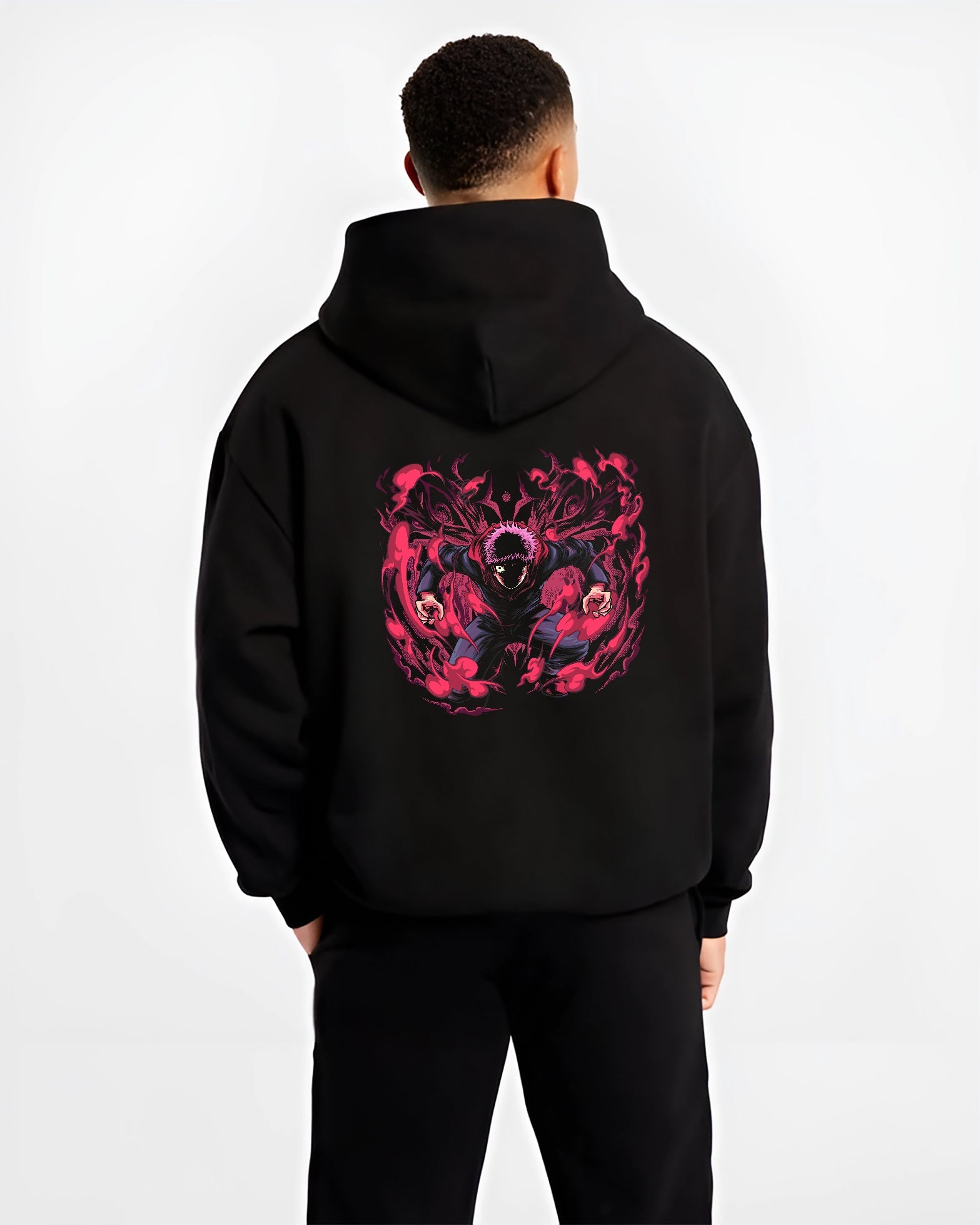 Yuji Itadori Silent Rage Jujutsu Kaisen Premium Hoodie