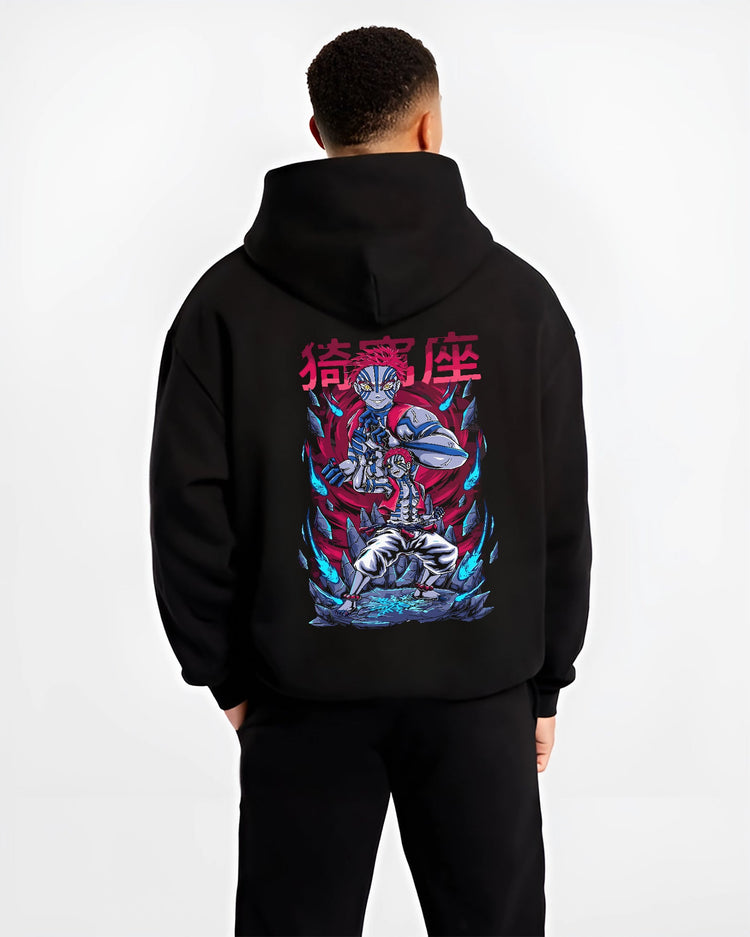 Akaza Upper Rank Demon Slayer Kimetsu no Yaiba Anime Hoodie