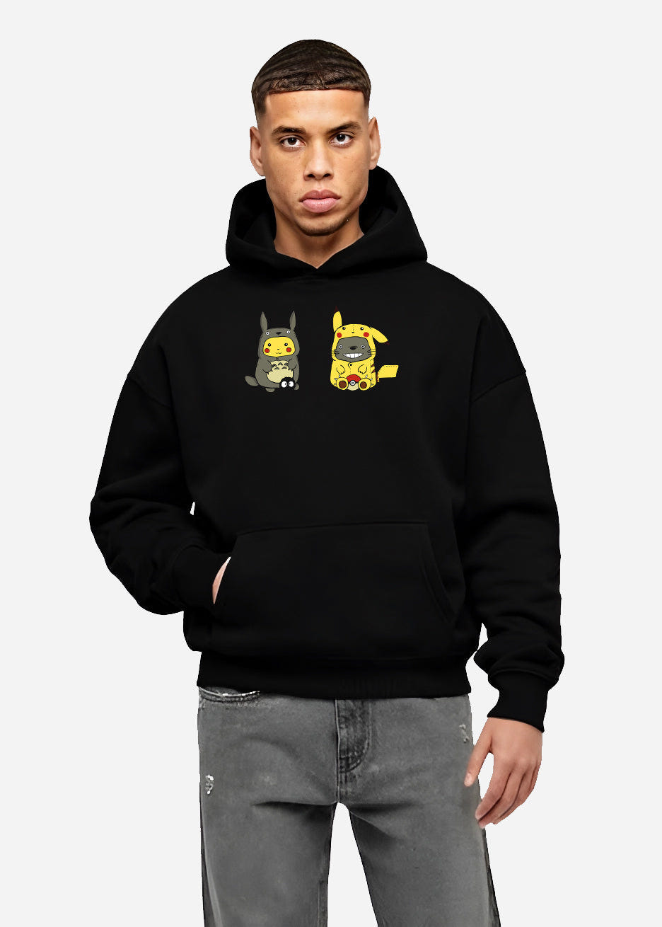 Pikachu Pokémon x My Neighbour Totoro Studio Ghibli Hoodie