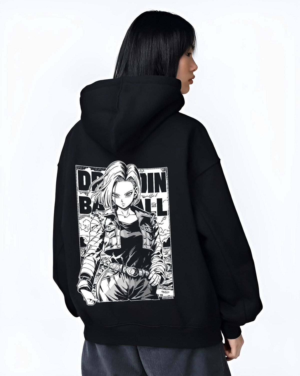 Android 18 Clothes Android 18 Dragon Ball Z Hoodie Anime Battle Style