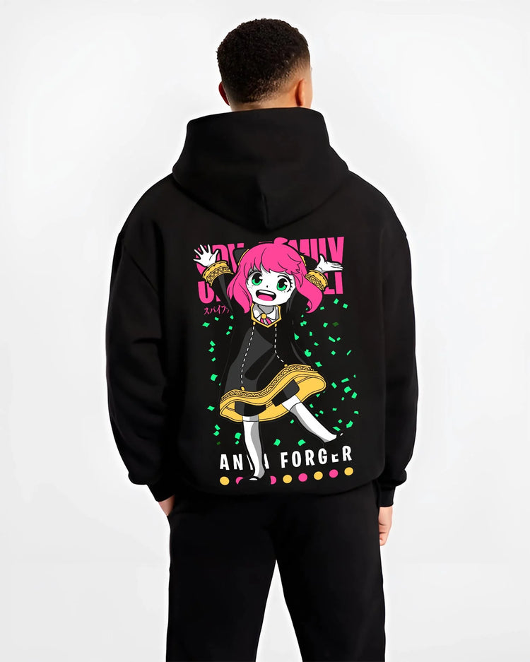 Anya Forger Hoodie Spy x Family Pink Hair Jump Scene