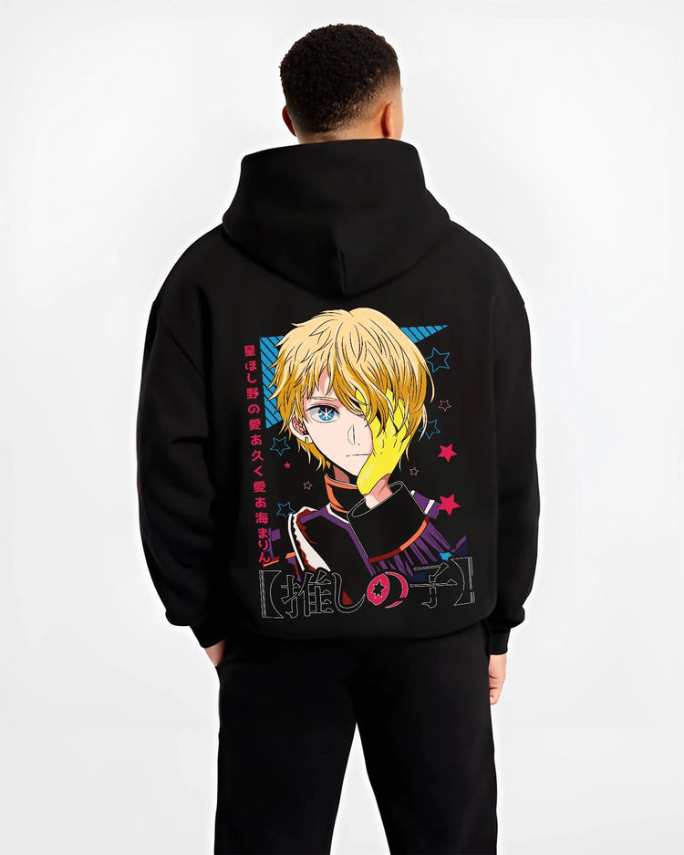 Aqua Hoodie Oshi no Ko Manga Star Idol Eye Portrait