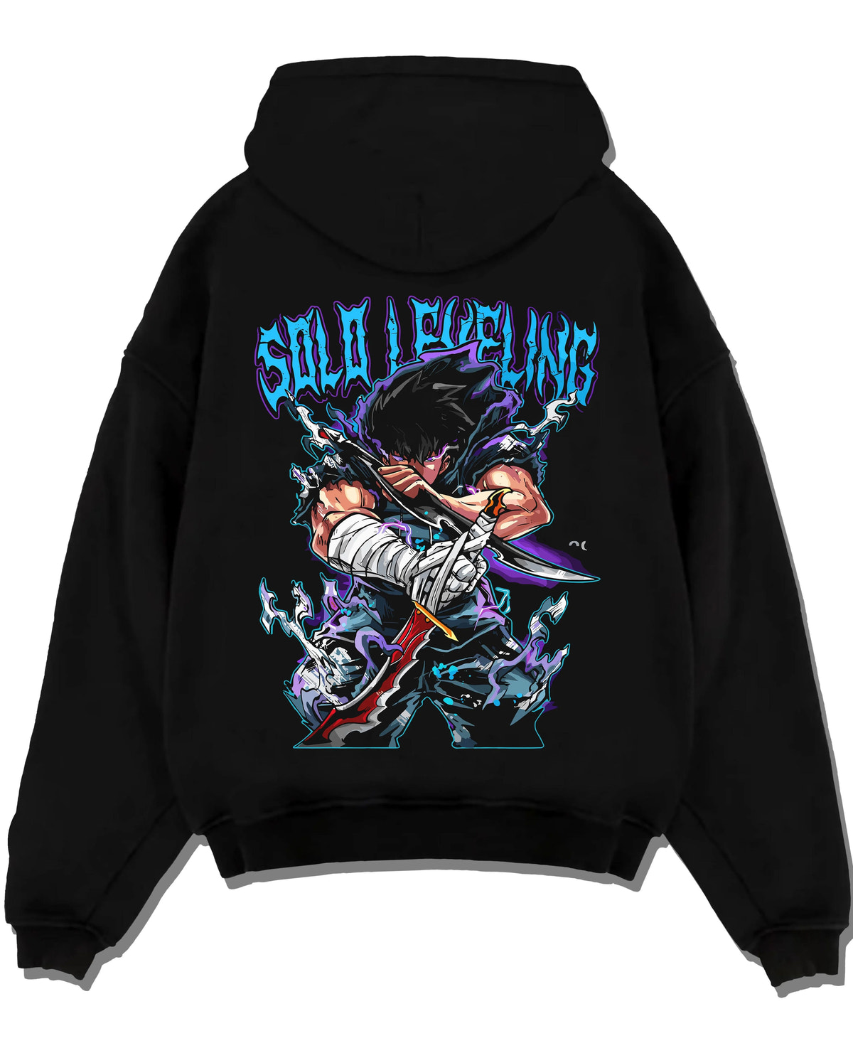 Black hoodie laid flat featuring Amestris Army Fullmetal Alchemist power artwork with bold anime graphic print.