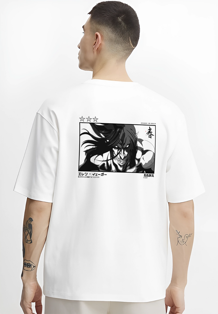 Attack on Titan Eren Yeager White Shirt