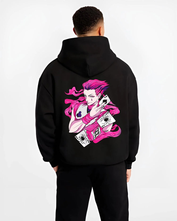 Hisoka Hunter x Hunter Hoodie Magic Card Power Strike