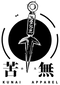 Kunai logo black text version for anime streetwear brand specialising in Japanese hoodies, sweatshirts, and graphic apparel