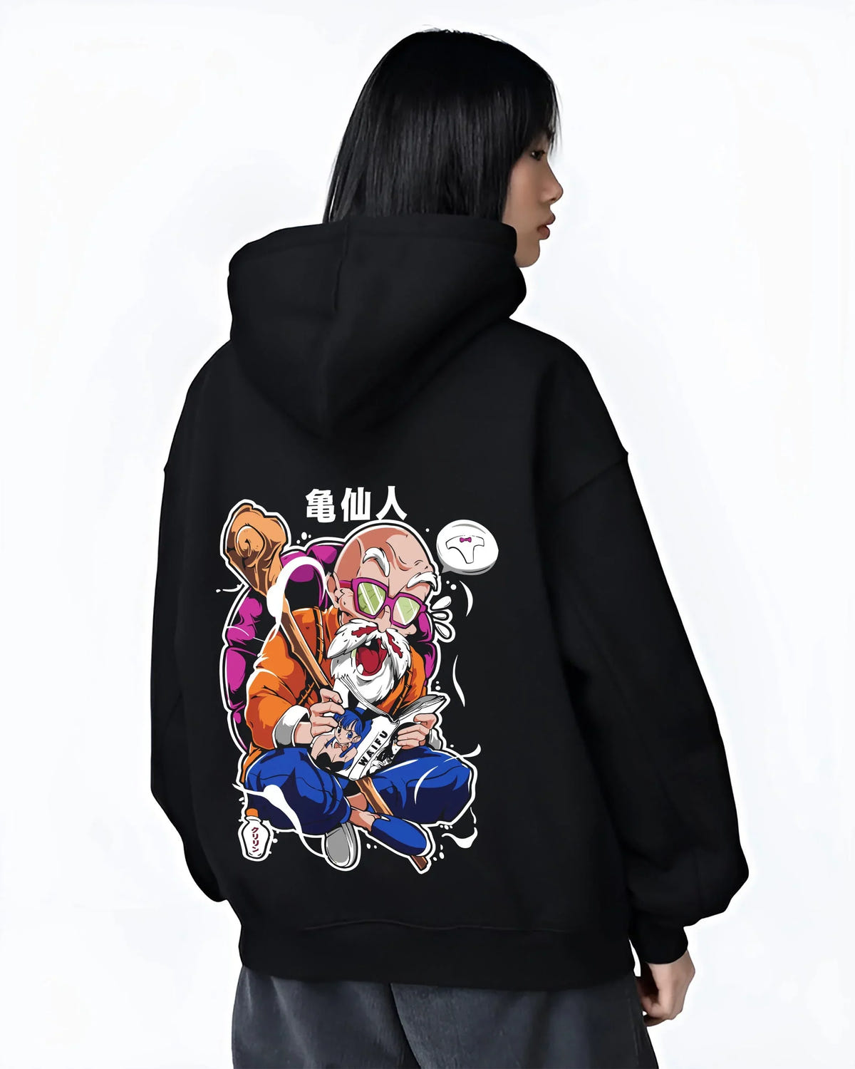 Black Roshi Master Roshi Hoodie Dragon Ball Martial Arts