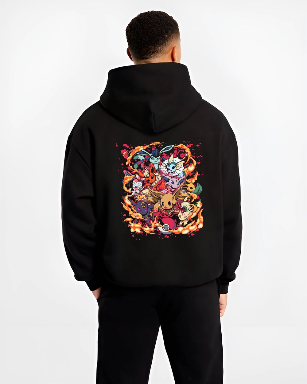 Eevee & Eeveelutions Pokémon Graphic Streetwear Hoodie