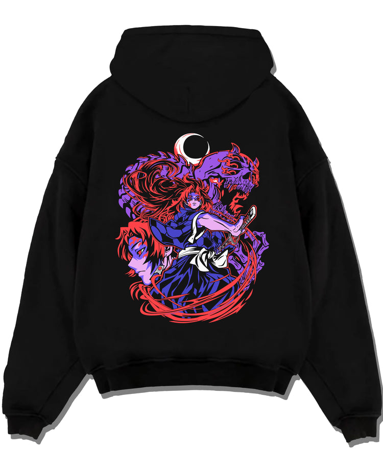 Kokushibo & Yoriichi Kimetsu no Yaiba Anime Hoodie