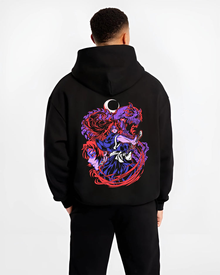 Kokushibo & Yoriichi Kimetsu no Yaiba Anime Hoodie