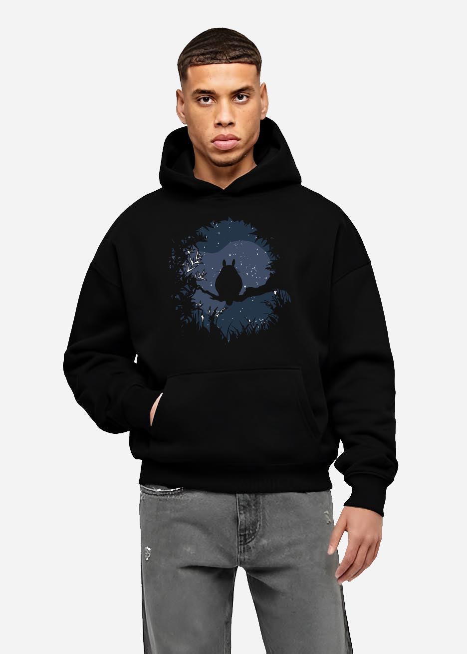 トップス NEKOMUGI TORORO HOODIE XL black Totoro Nightshade Studio Ghibli My Neighbour Totoro Hoodie